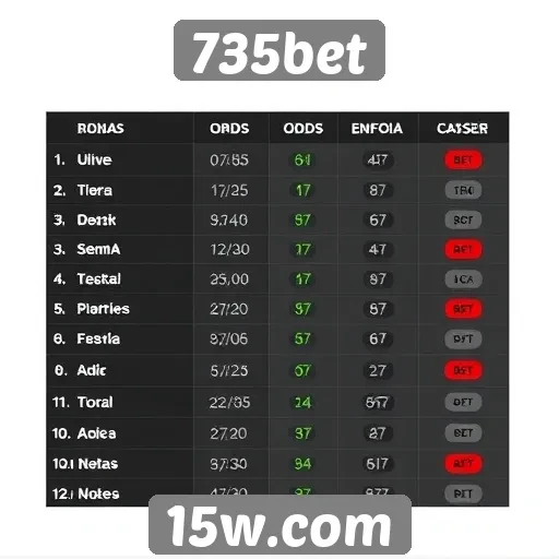 Comparativo de odds entre casas de apostas