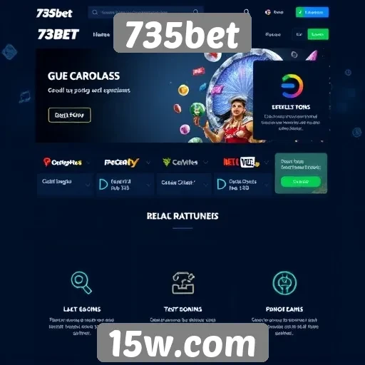 Características de usabilidade do site 735bet