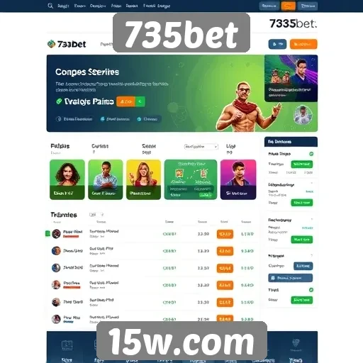 Interface do usuário do 735bet é amigável